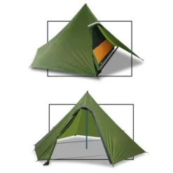 Luxe Outdoor Sil Hexpeak F6a (Marron) -Hilleber Camping Magasin luxe outdoor sil hexpeak f6 05 4
