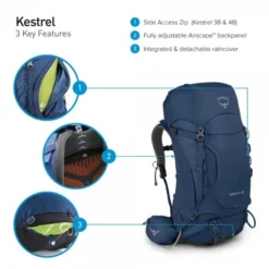 Osprey Kestrel 38 -Hilleber Camping Magasin sac a dos osprey kestrel 38 19
