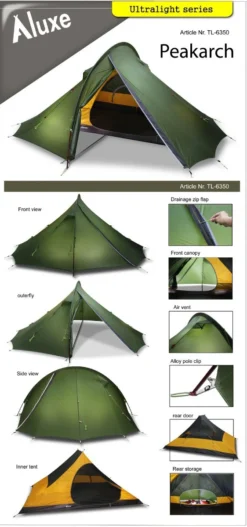 Luxe Outdoor Peakarch -Hilleber Camping Magasin tente peaharch luxe outdoor