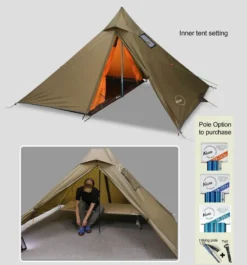 Luxe Outdoor Mini Peak XL -Hilleber Camping Magasin tipi luxe outdoor mini peak xl 04