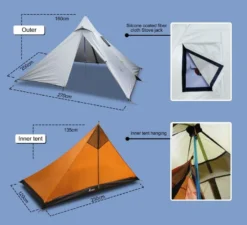 Luxe Outdoor Mini Peak XL -Hilleber Camping Magasin tipi luxe outdoor mini peak xl white 02